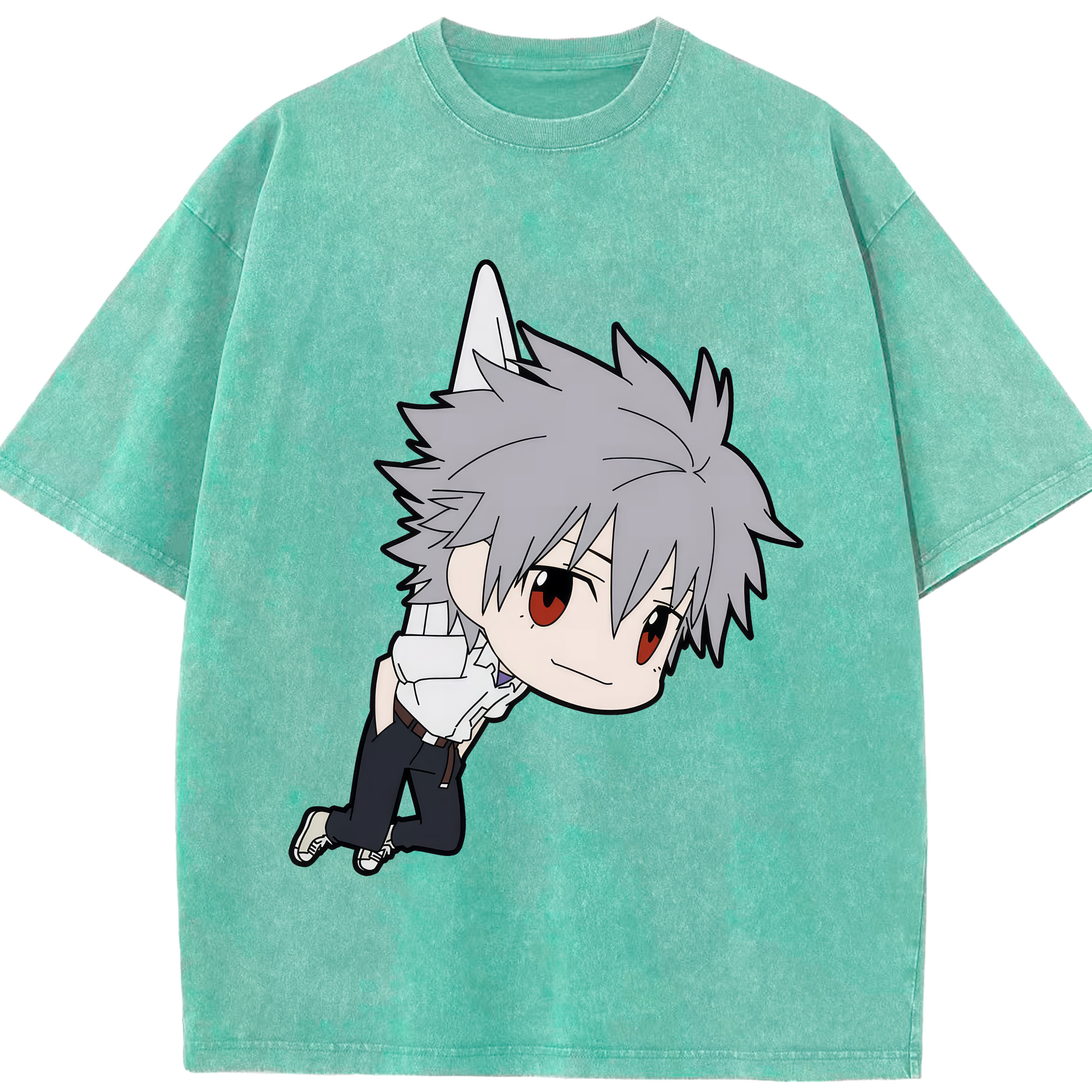 （画像用） EVA 新世紀エヴァンゲリオン 綿100% ヴィンテージ風 半袖Tシャツ（フロントプリント）